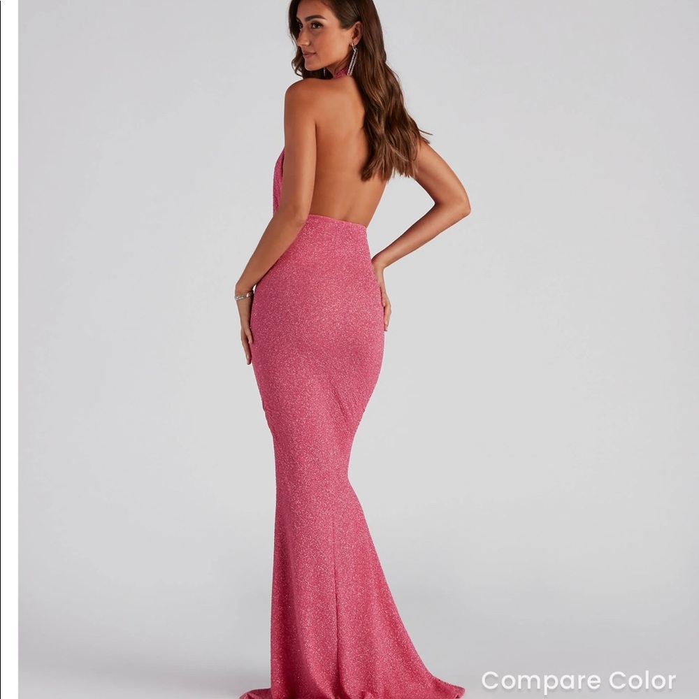 Pink formal gown